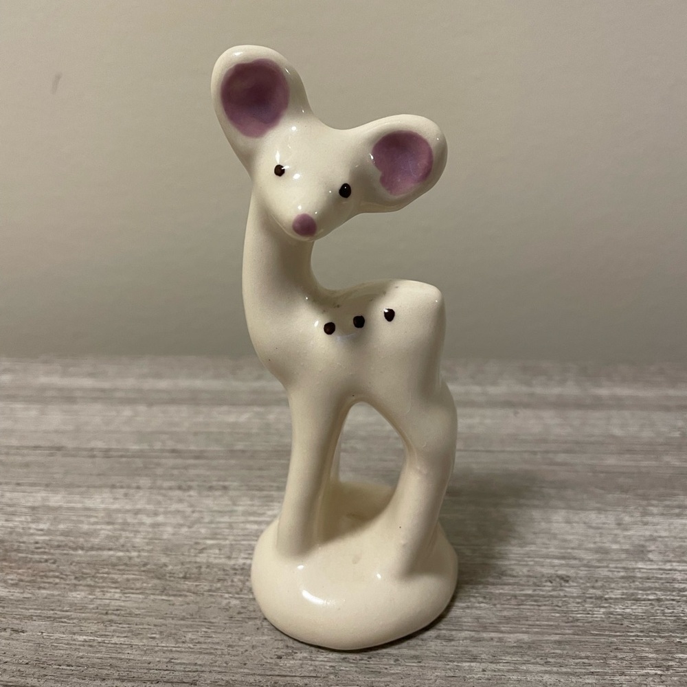Vintage Ceramic Deer Figurine may be California Pottery